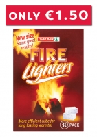 Spar  SPAR Firelighters 30 pack ONLY 1.50