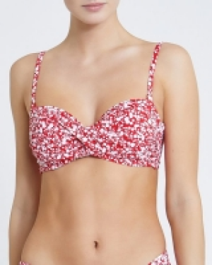 Ditsy Bandeau Bikini Top