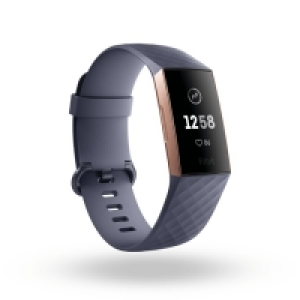 Joyces  Fitbit Charge 3 Blue Grey & Rose Gold Aluminium FB409RGGY