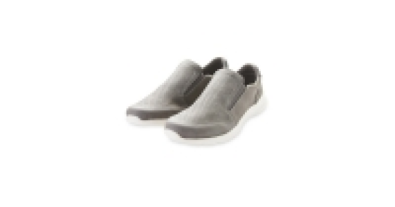 Aldi  Mens Grey Comfort Slip On Shoes