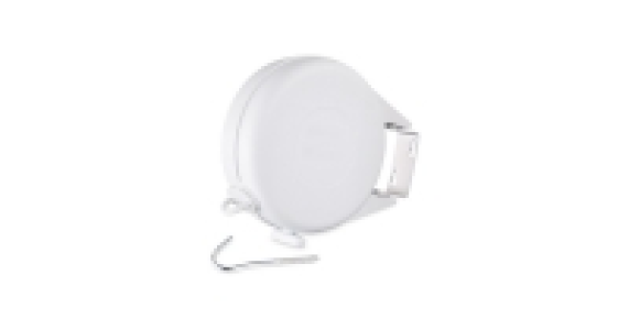 White Retractable 15m Clothes Line