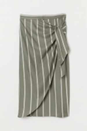 HM   Draped wrapover skirt