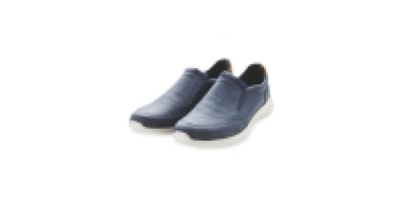 Mens Navy Comfort Slip On Shoes