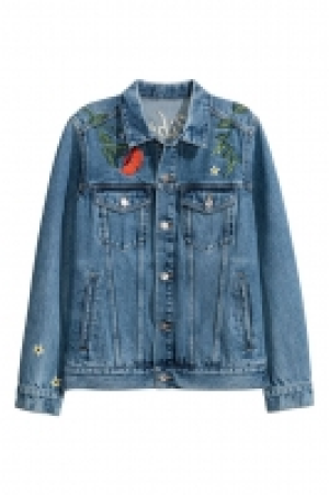 HM   Embroidered denim jacket