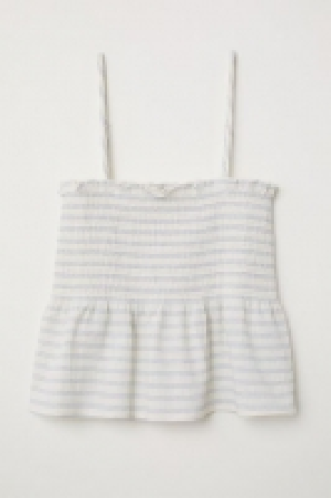 HM   Peplum top with smocking