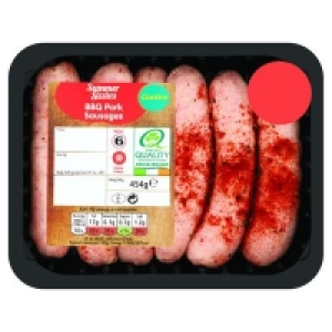 CENTRA FRESH IRISH BBQ PORK SAUSAGES 6 PACK 454G 10.00 €
