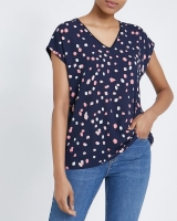 Dunnes Stores  Print Jersey Mix Top