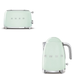 Smeg Pastel Green Kettle and Toaster Bundle