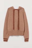 HM   Fine-knit hooded jumper