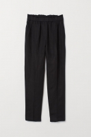 HM   Pull-on linen-blend trousers