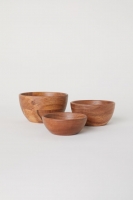 HM   3-pack wooden bowls