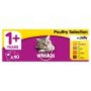 Whiskas 1+ Jelly Poultry Cat Food Pou 11.00 €
