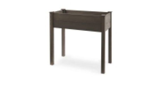 Vintage Grey Wooden Raised Planter