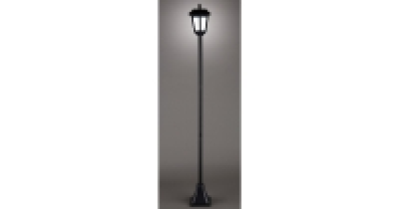 Garden Bright Black Solar Lamp Post