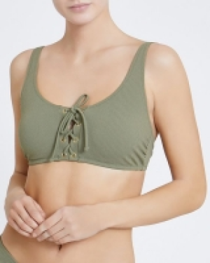 Rib Eyelet Crop Top
