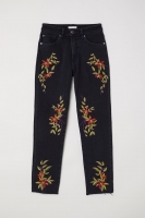 HM   Jeans with embroidery