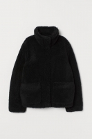 HM   Pile jacket with a high collar
