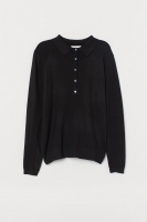 HM   Fine-knit jumper with a collar