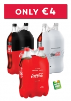 Spar  Coca Cola 1.25lt Twin Pack Zero / Diet 2lt Twin Pack ONLY 4