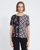 Dunnes Stores  Carolyn Donnelly The Edit Geo Print Top