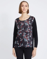 Dunnes Stores  Carolyn Donnelly The Edit High Low Geo Print Top