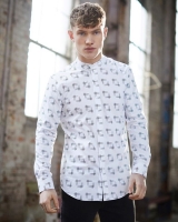 Dunnes Stores  Paul Galvin Long-Sleeved Print Shirt