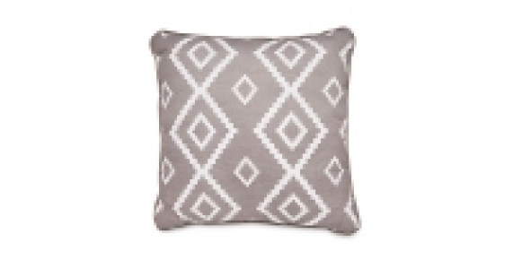 Grey Square Aztec Cushion