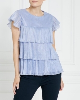 Dunnes Stores  Gallery Tiered Lurex Top