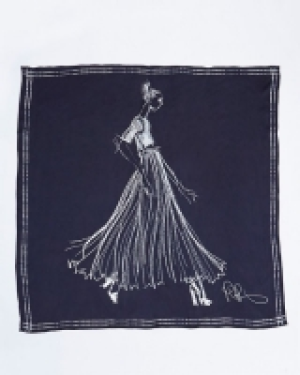 Dunnes Stores  Peter OBrien Illustration Silk Scarf