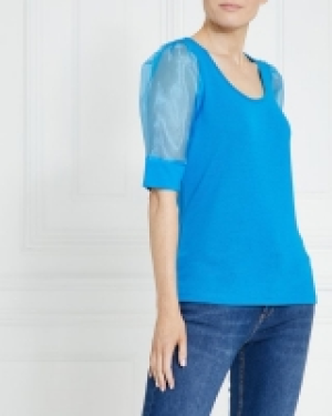 Gallery Organza Sleeve Top