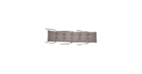 Grey Pom Pom Bench Seat Pad