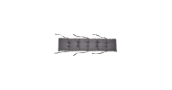 Charcoal Pom Pom Bench Seat Pad
