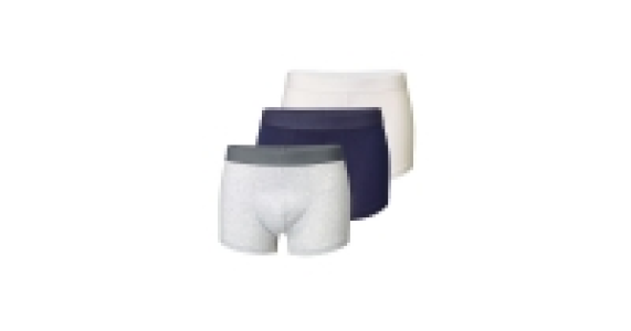 White/Navy Mens Hipsters 3 Pack
