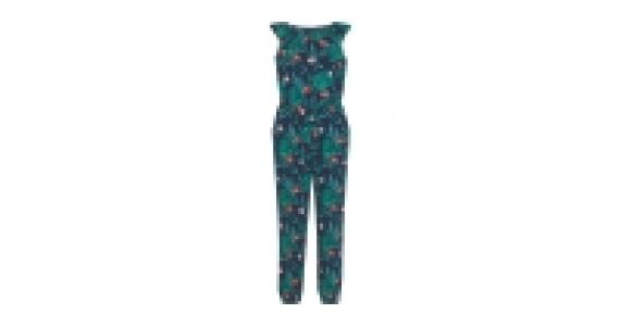 Aldi  Childrens Blue Flower Jumpsuit