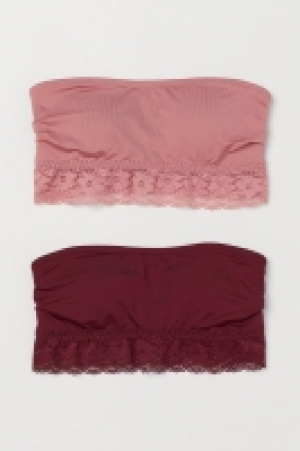 HM  2-pack padded bandeau bras