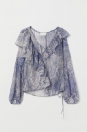 HM  Airy lyocell-blend blouse