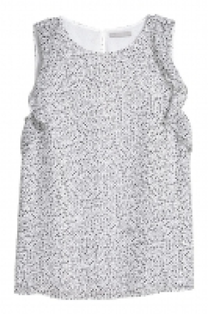 HM  Sleeveless frilled top