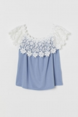 Off-the-shoulder top with lace 9.00 €