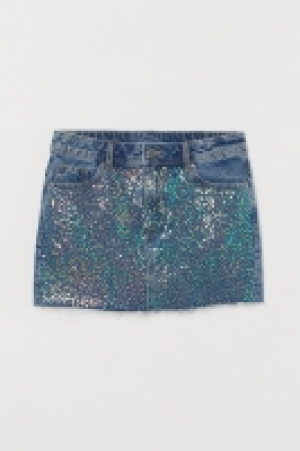 HM  Denim skirt with sequins