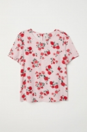 HM  Short-sleeved viscose top