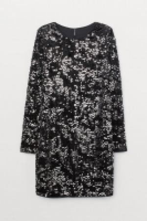 HM  Sequined velour dress