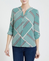 Dunnes Stores  Patchwork Geo Blouse