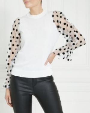 Dunnes Stores  Gallery Organza Spot Jumper