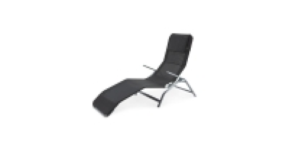 Black/Silver Reclining Sunlounger 39.99&nbsp;&euro;