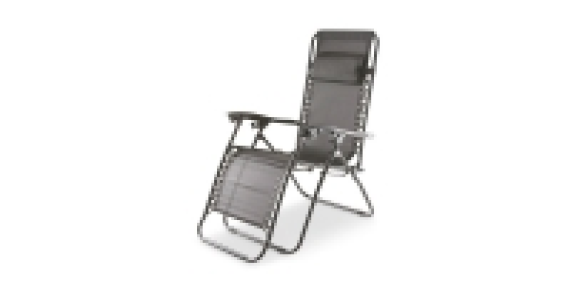 Gardenline Black Garden Recliner