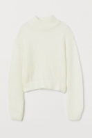 HM  Knitted stand-up collar jumper