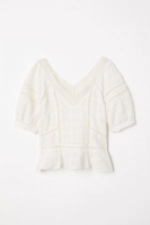 V-neck cotton blouse 17.99 €