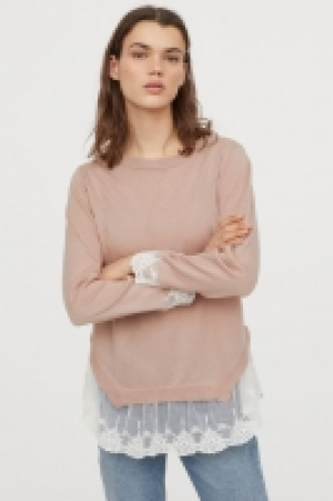 Lace-trimmed jumper 19.99 €