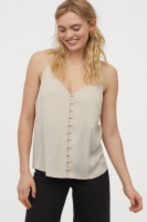 Buttoned V-neck strappy top 12.99 €