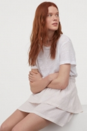 Tiered cotton skirt 9.99 €